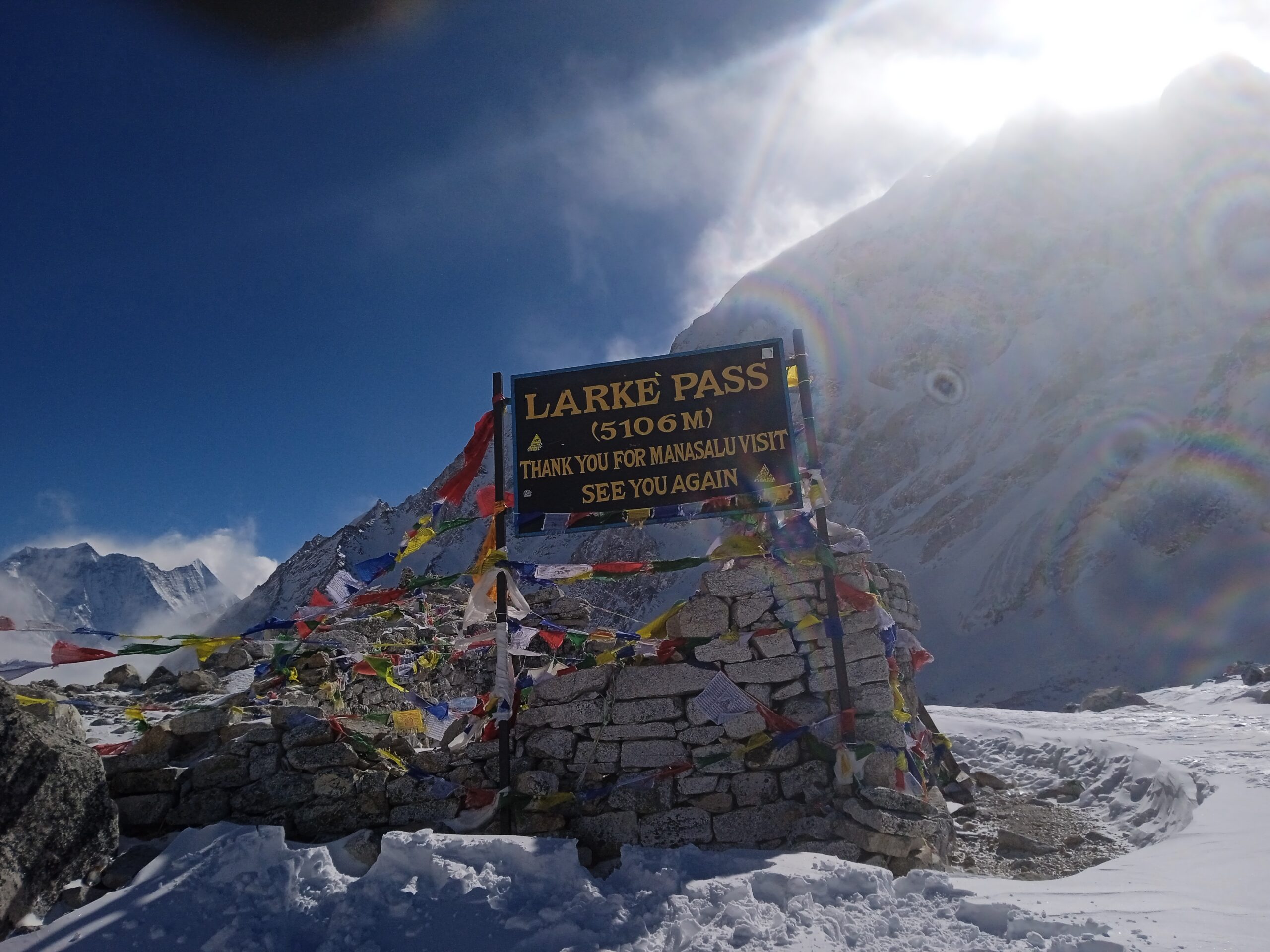 Manaslu trekking route in Nepal